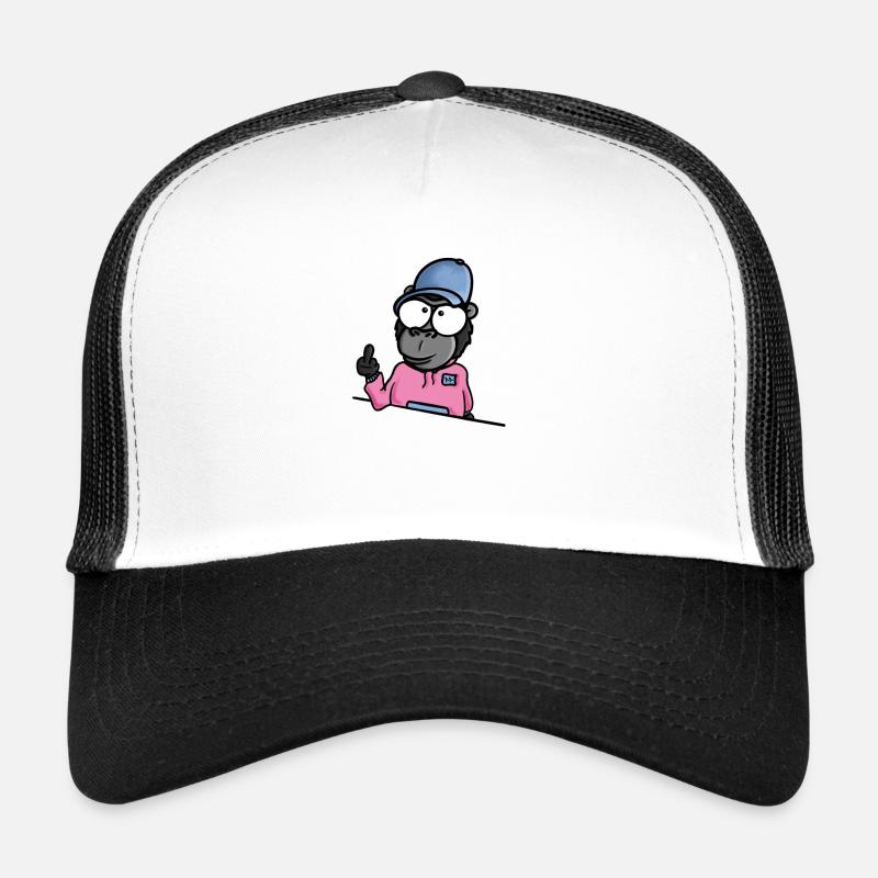 Gorilla zeigt Mittelfinger Trucker Cap