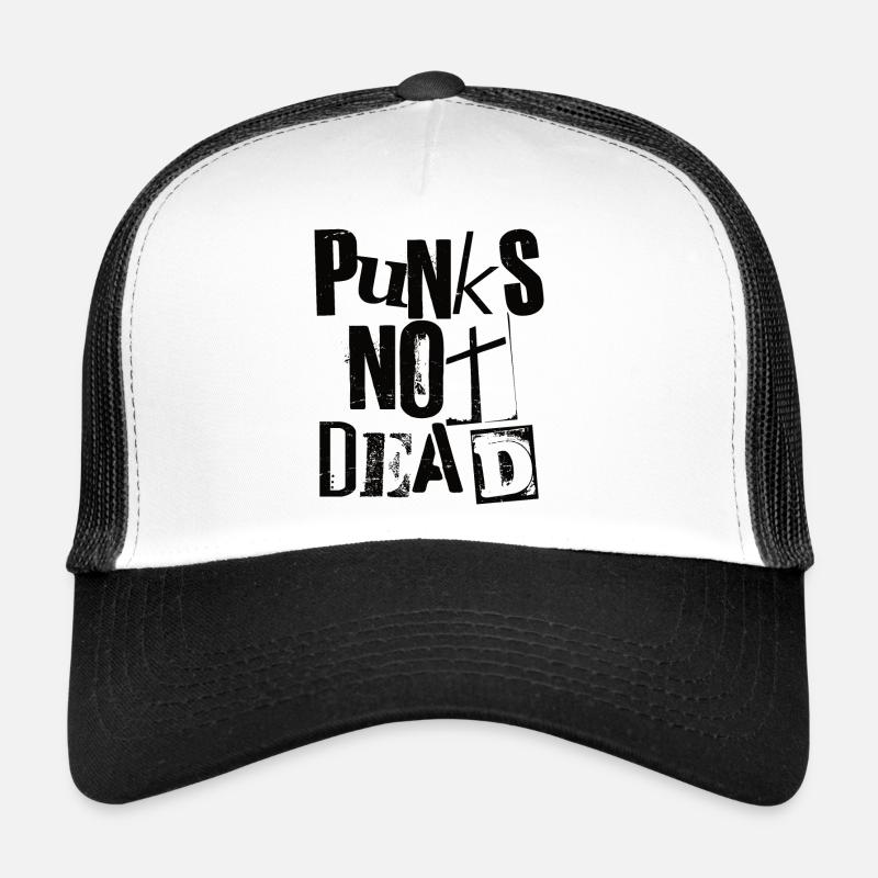 Punks Not Dead - Vintage Grunge - Punk Is Not Dead Trucker Cap