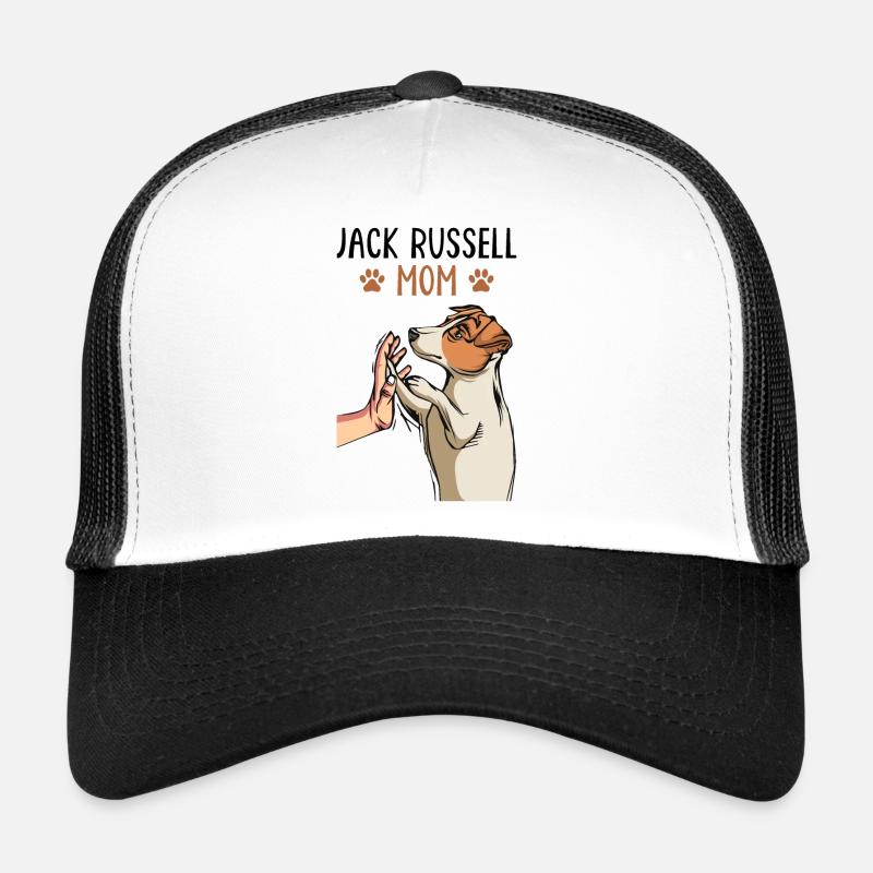 Jack Russell Terrier Mama Geschenk - Trucker Cap - Weiß/Schwarz