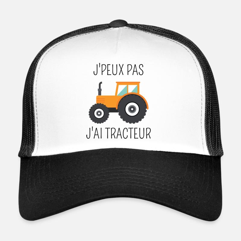 I can't I have tractor - Trucker Cap - white/black