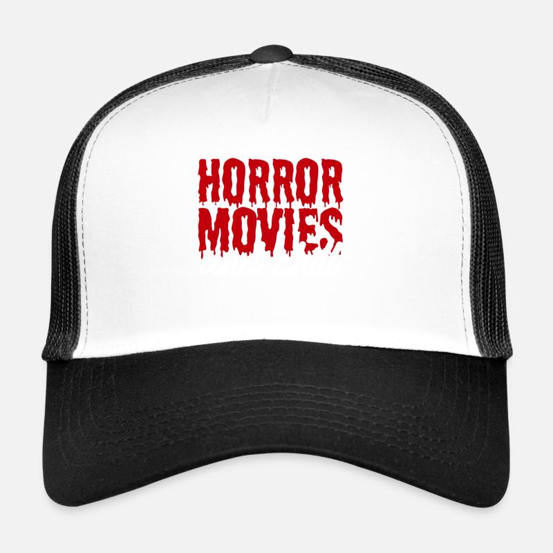 Horror-Filme - Trucker Cap - Weiß/Schwarz