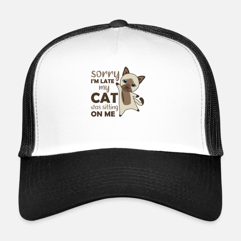 Cat cats kitten funny saying Trucker Cap