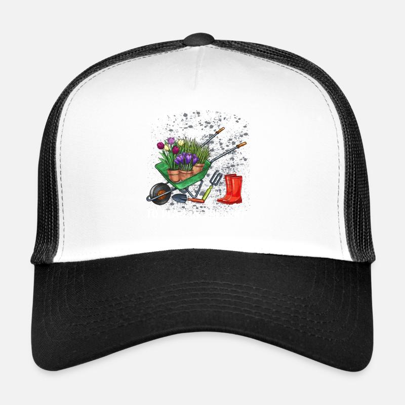 Garten Gärtner - Trucker Cap - Weiß/Schwarz