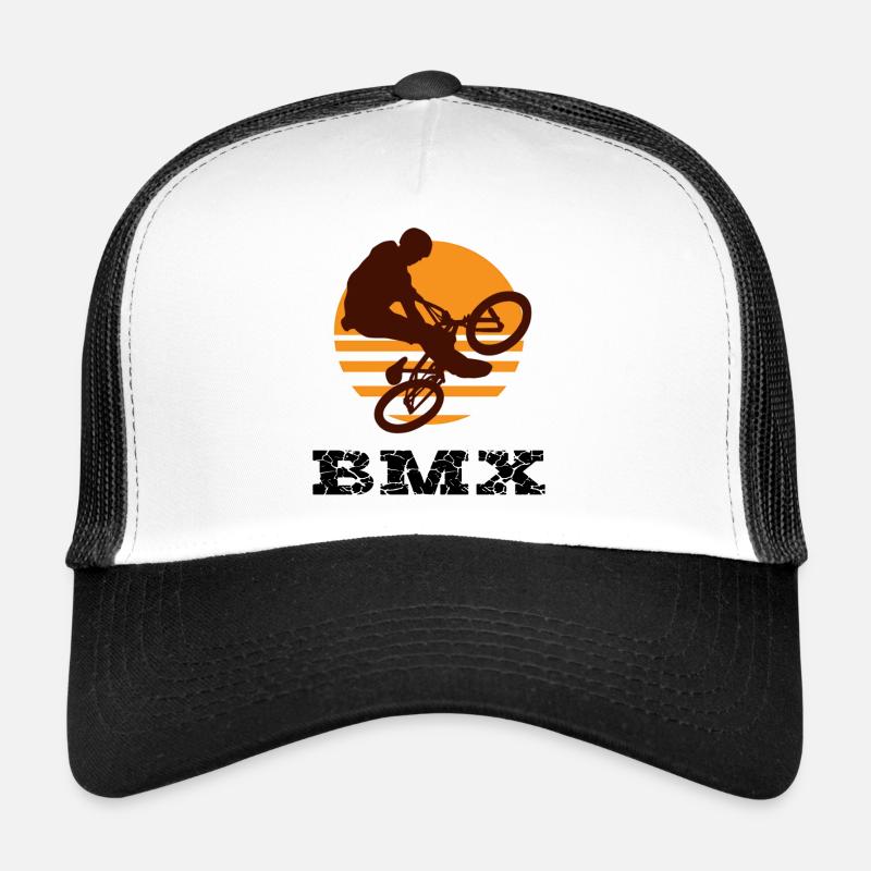 BMX - Trucker Cap - Weiß/Schwarz