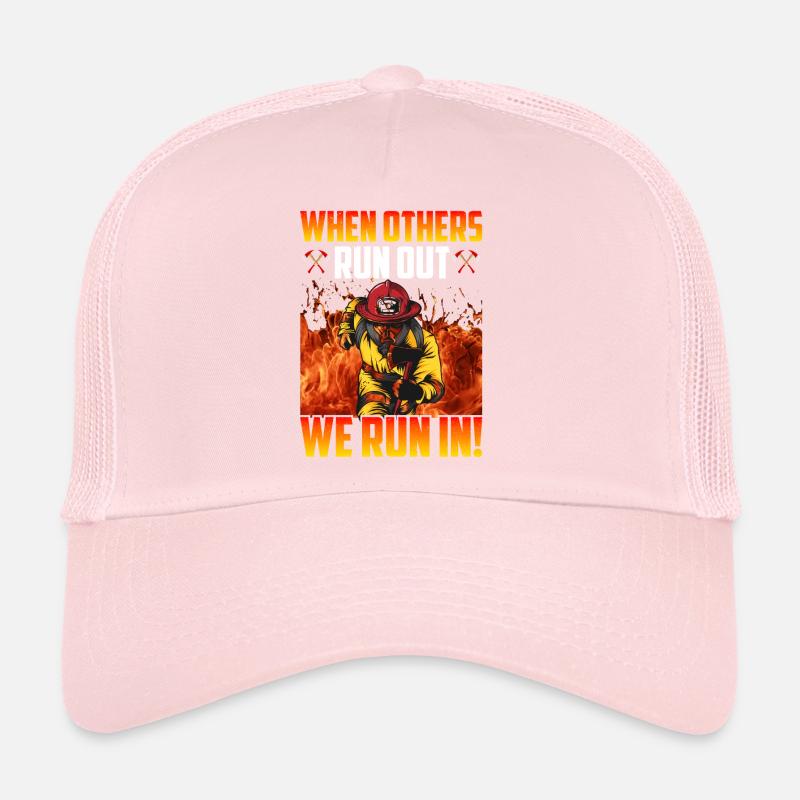 Fire, Firefighter Design Sayings Trucker Cap