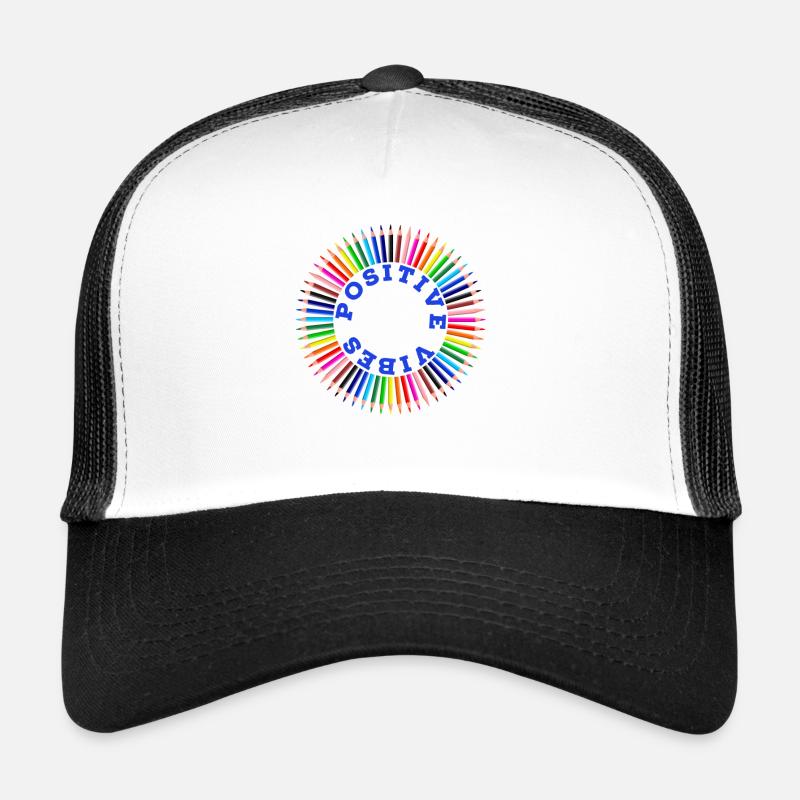 Rainbow, Rainbow, Rainbow, Rainbow, Rainbow - Trucker Cap - white/black