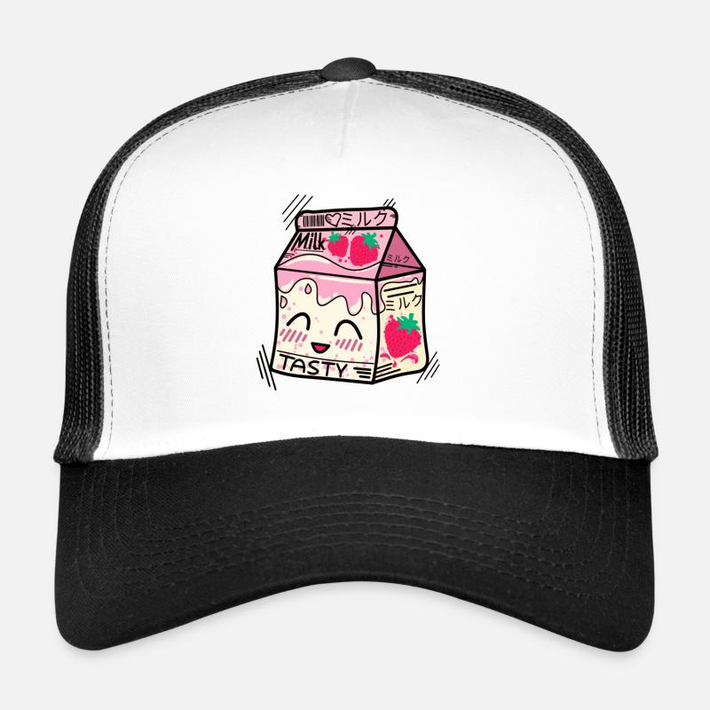 Kawaii Erdbeermilch Trucker Cap