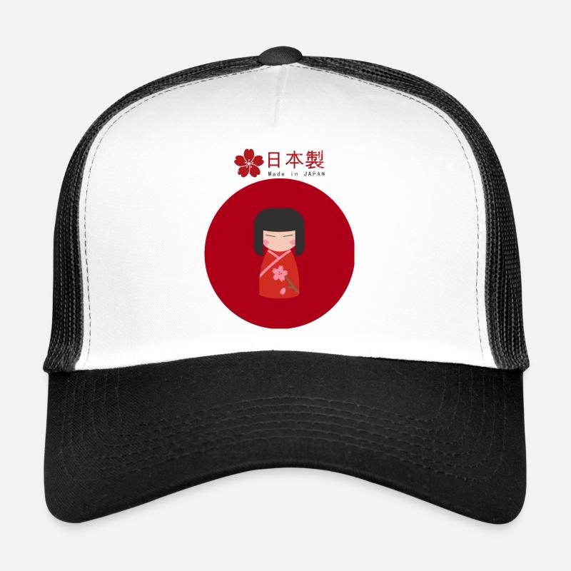 kokeshi - Trucker Cap - white/black