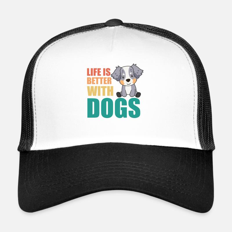 Australian Sheperd Life Dogs Trucker Cap
