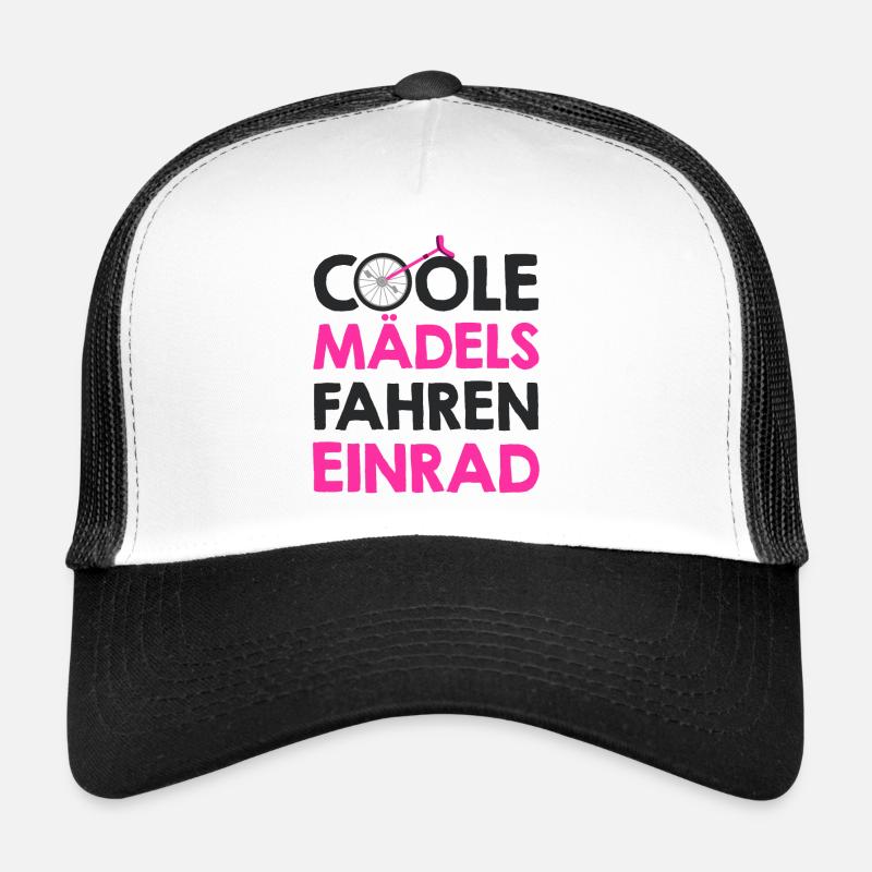 Einrad - Trucker Cap - Weiß/Schwarz
