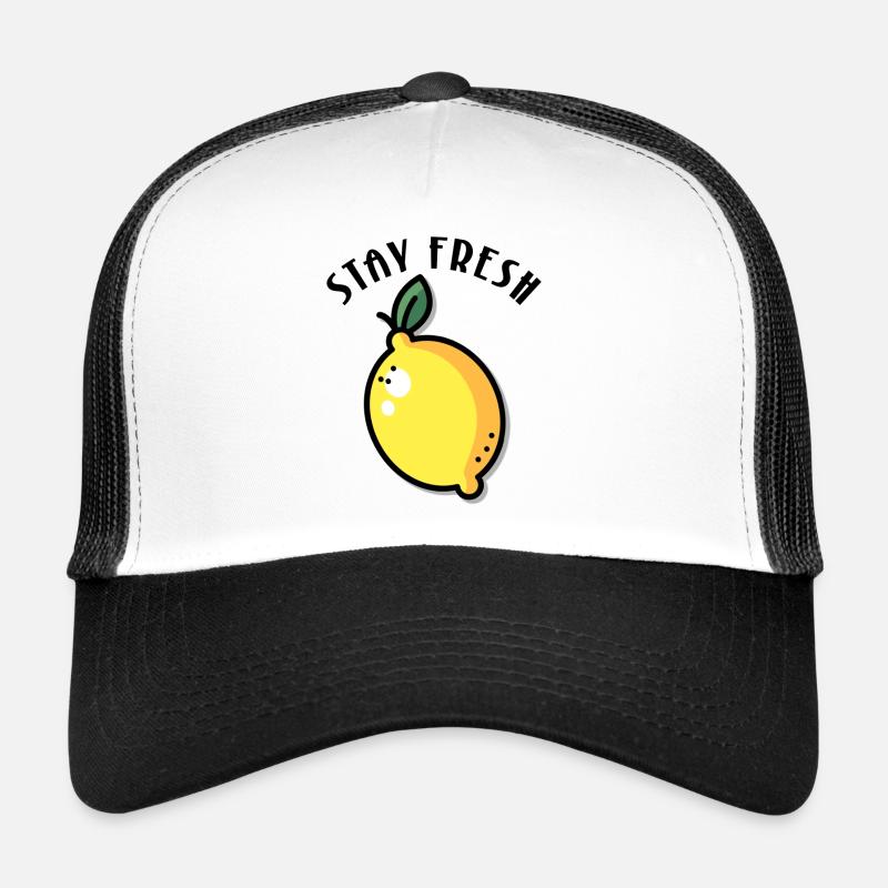 Stay Fresh Lemon Summer Fruit Trucker Cap