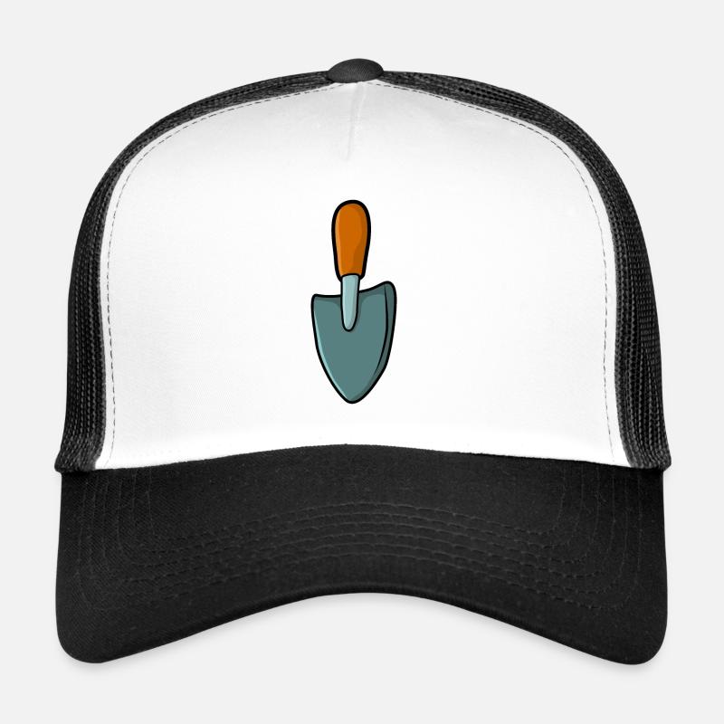 Gärtner Gartenschaufel Garten - Trucker Cap - Weiß/Schwarz