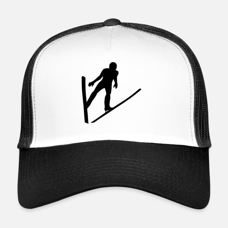 Ski jumping ski jumping ski jumper ski jumping Wint - Trucker Cap - white/black