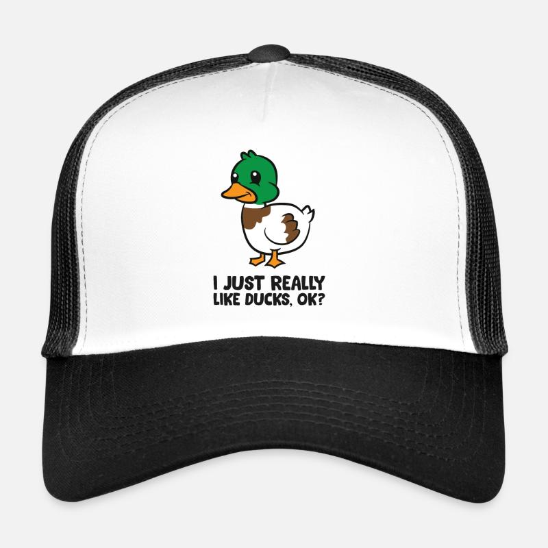 I Just Really Like Ducks Trucker Cap