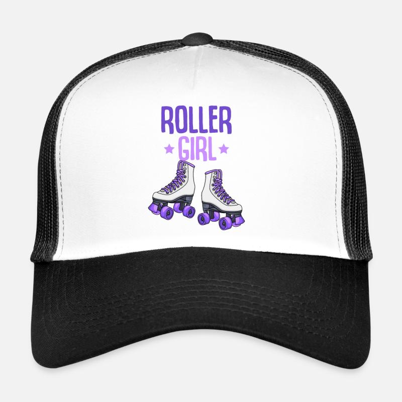 Rollschuhe - Trucker Cap - Weiß/Schwarz