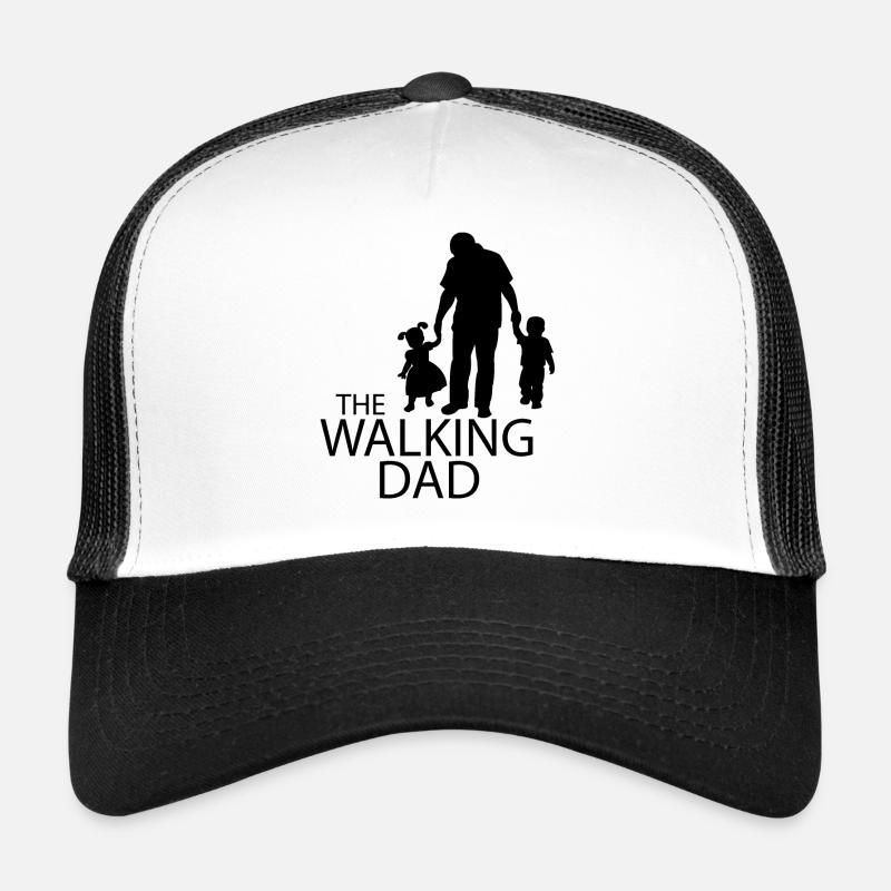 THE WALKING DAD - Trucker Cap - Weiß/Schwarz