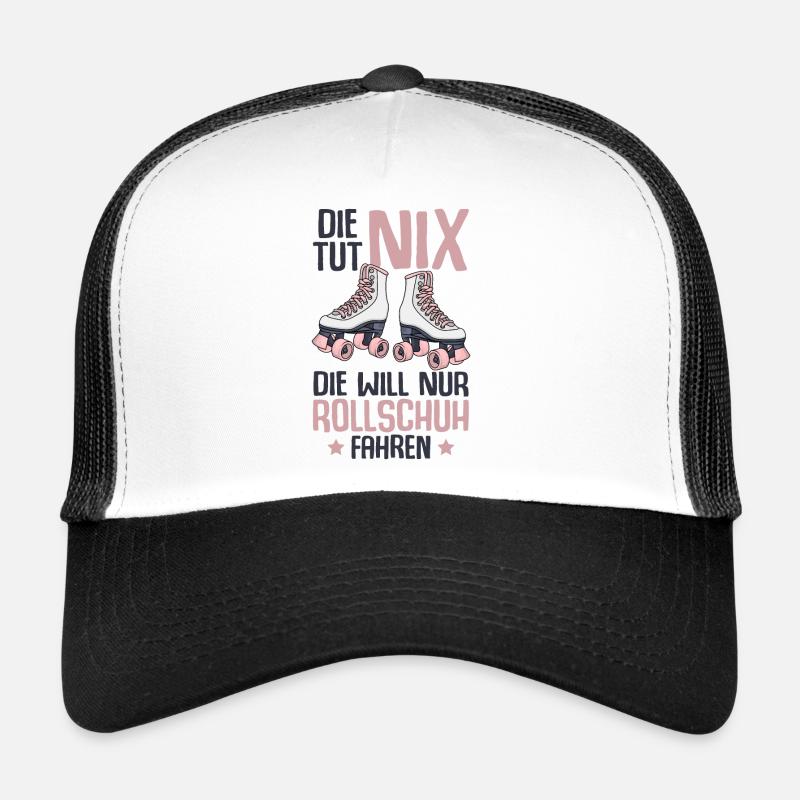 Rollschuhe - Trucker Cap - Weiß/Schwarz