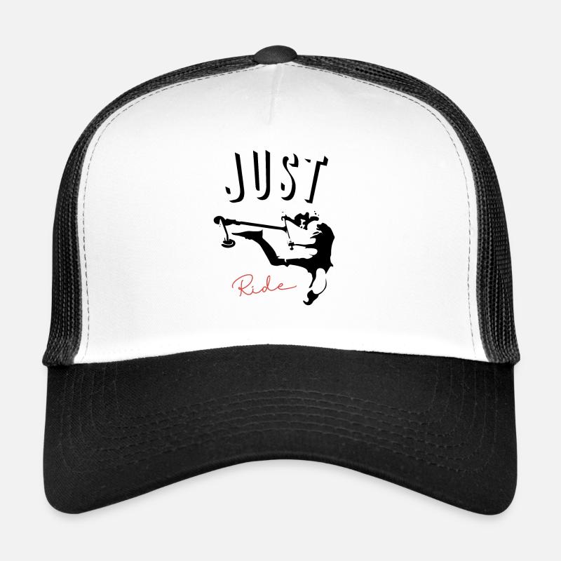 Just ride 3 - Casquette trucker  - blanc/noir