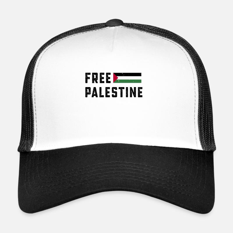 Palestine libre Gaza Drapeau Liberté arabe Casquette trucker 