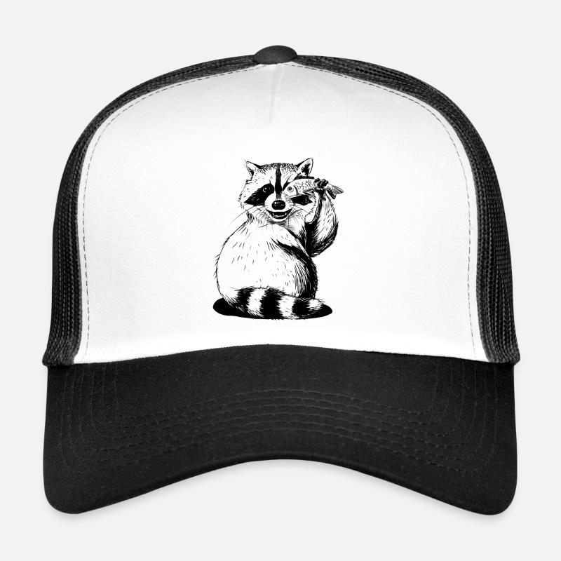 Trashpanda - Trucker Cap - Weiß/Schwarz