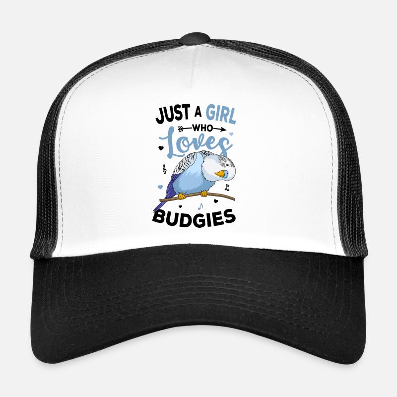 Wellensittich - Trucker Cap - Weiß/Schwarz
