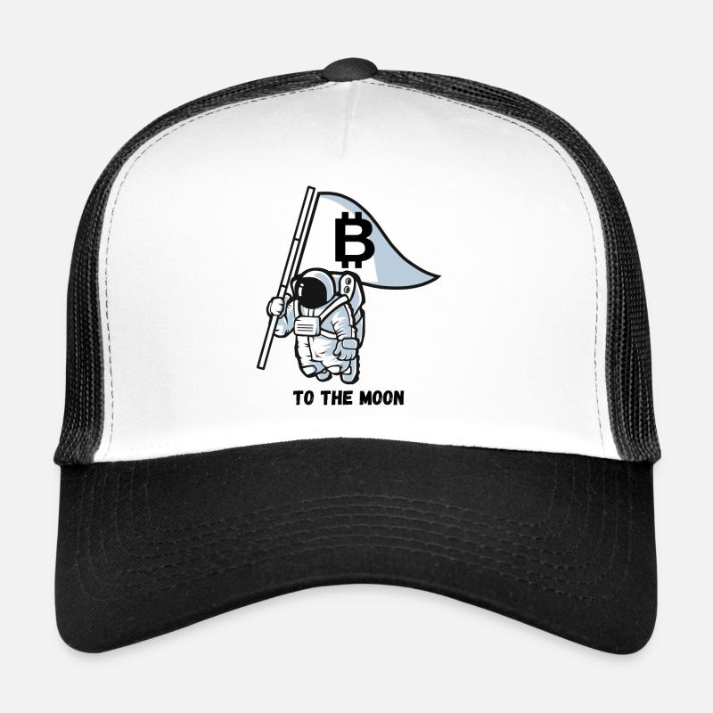 Bitcoin - Casquette trucker - blanc/noir