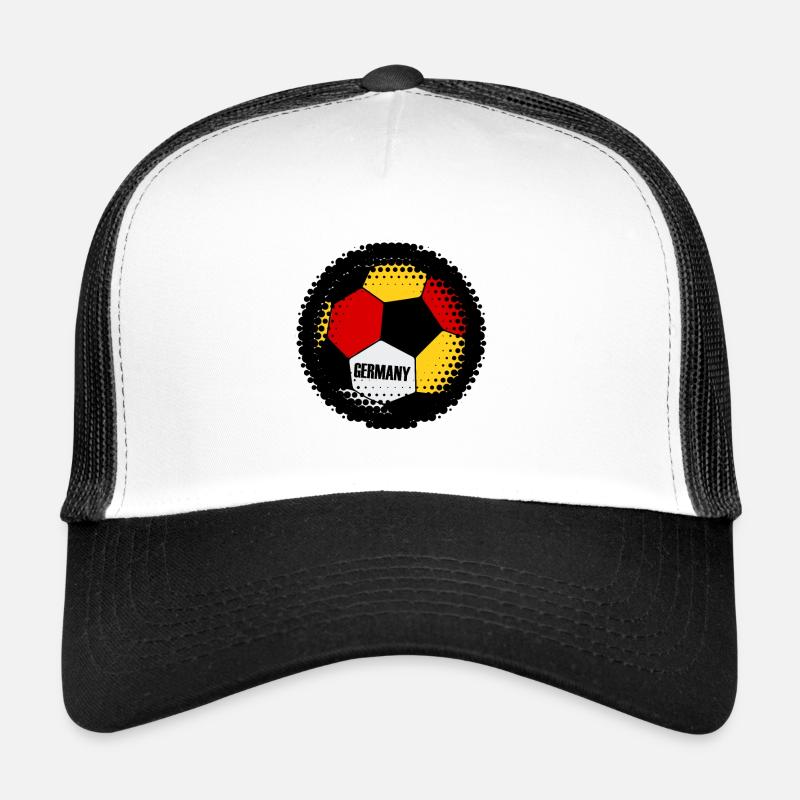 Germany Flags Soccer Illustration Trucker Cap
