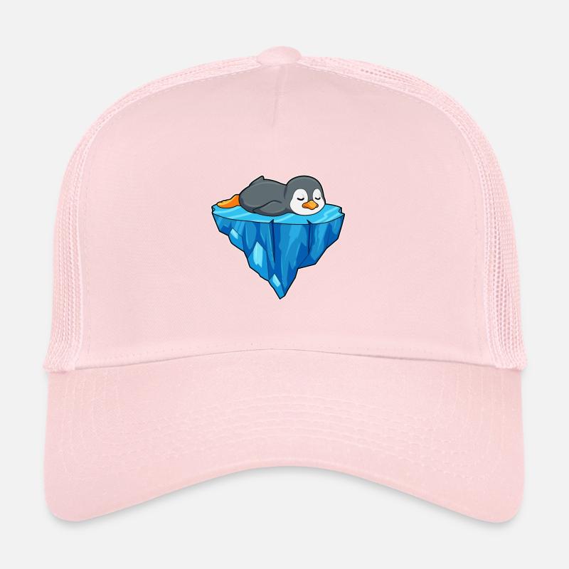Pingouin sur la banquise Casquette trucker 
