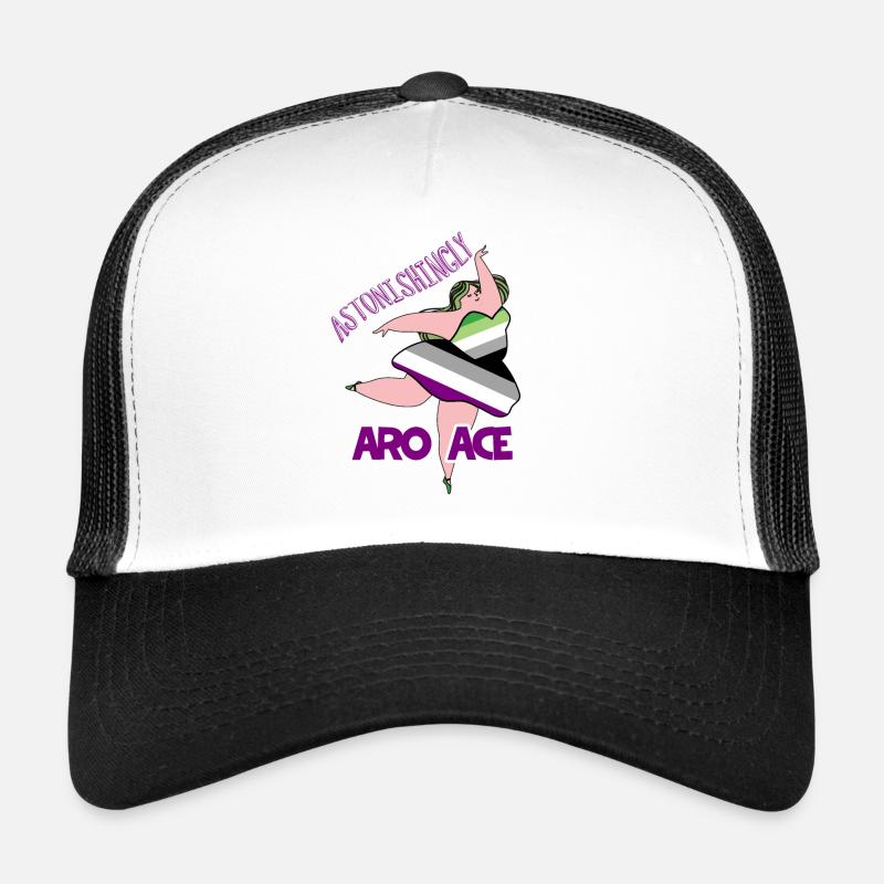 Erstaunlich aro-ace Körper positiv aromantische asex Trucker Cap
