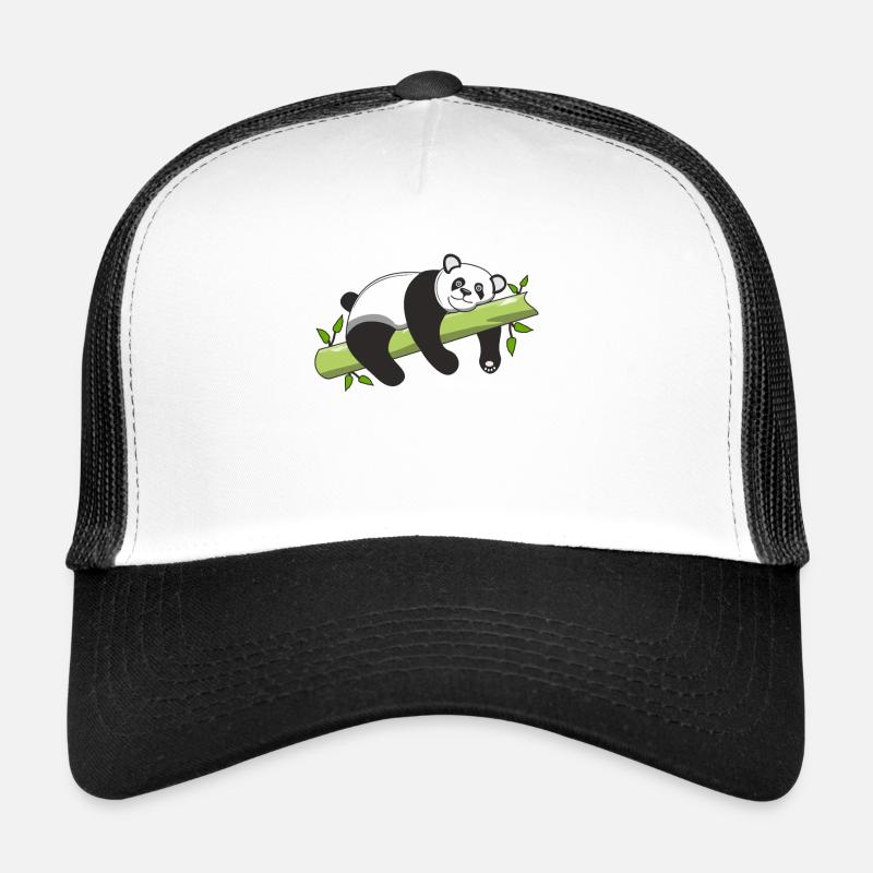 PANDA BÄR - Trucker Cap - Weiß/Schwarz