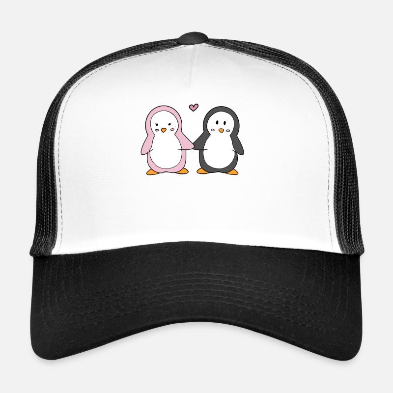 Pinguin - Trucker Cap - Weiß/Schwarz