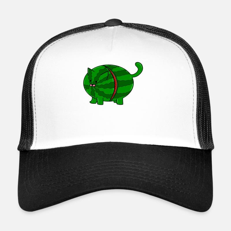 Pastèque Kater - Chat Melon - Fruits Casquette trucker 