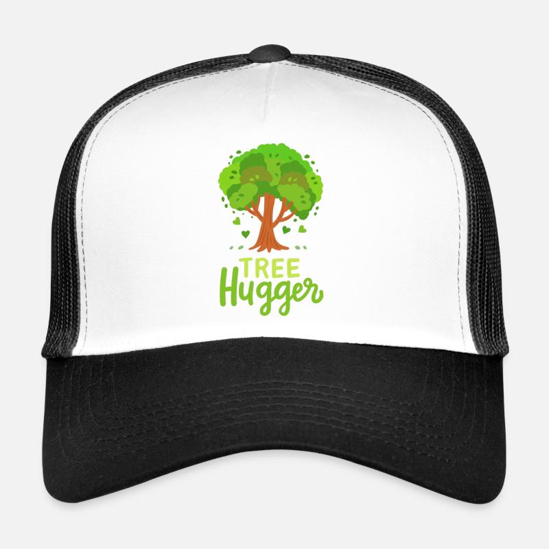 Baum Wald Baumpfleger - Trucker Cap - Weiß/Schwarz