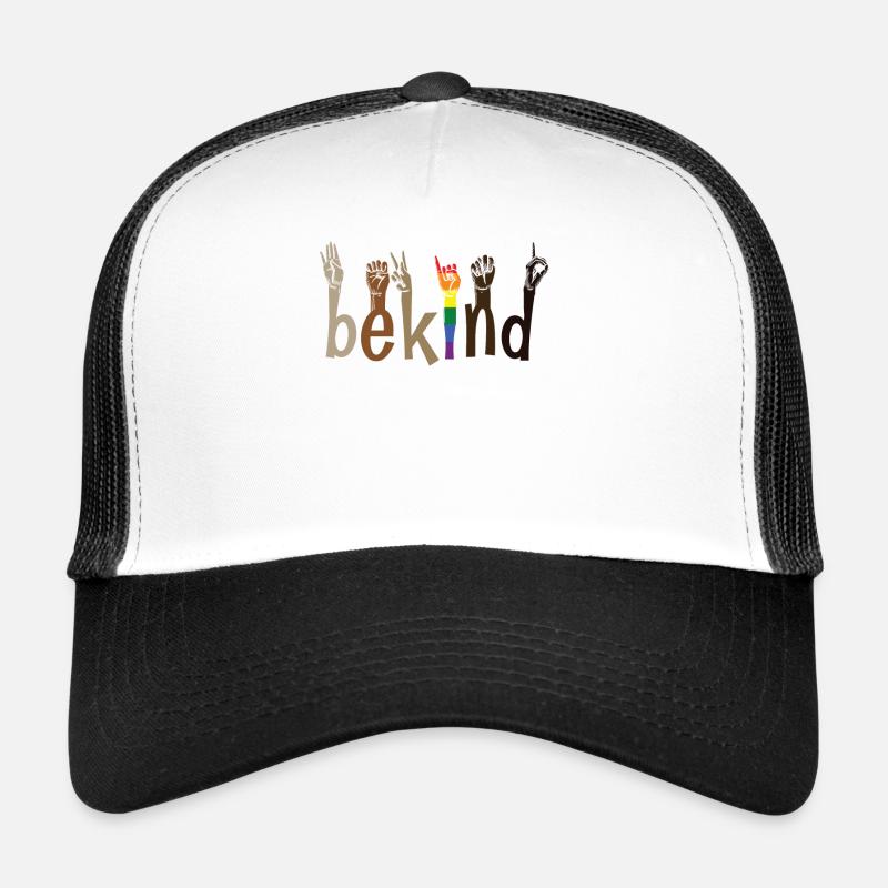 Be Kind Hand Sign Language LGBT Pride Casquette trucker 