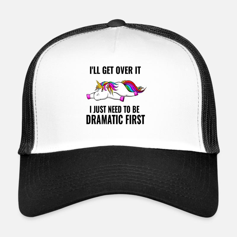 UNICORN Dramatic First - Trucker Cap - white/black