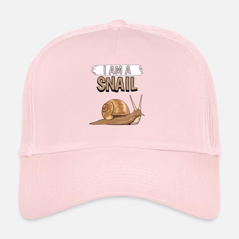 Escargots I Am A Snail Casquette trucker 