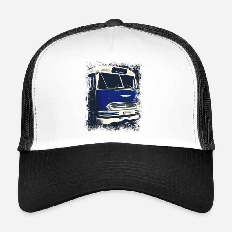 Ikarus 55 Bus - Trucker Cap - Weiß/Schwarz