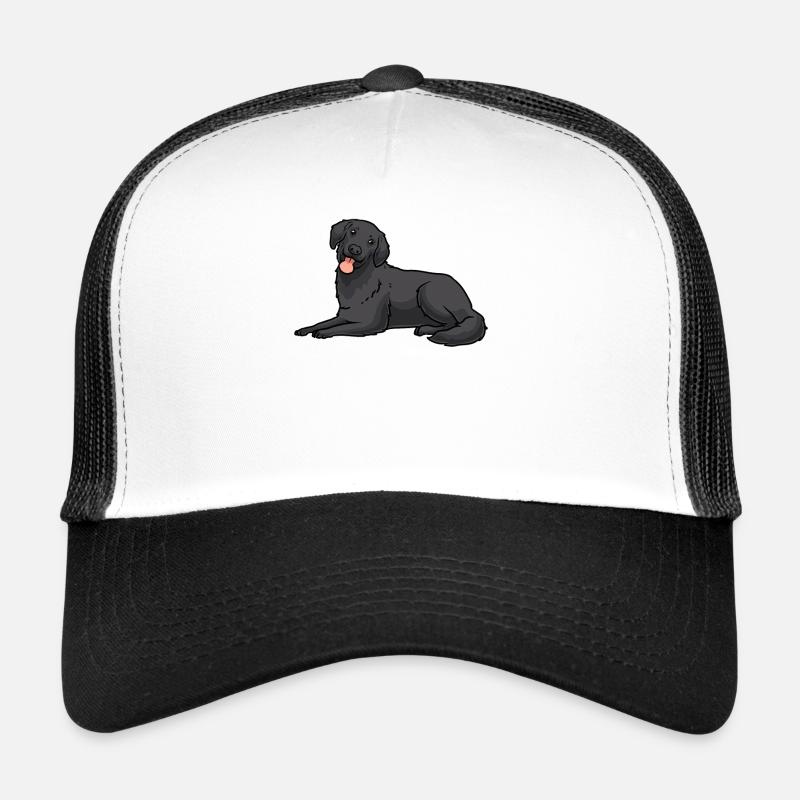 Flat Coated Retriever Dog Trucker Cap