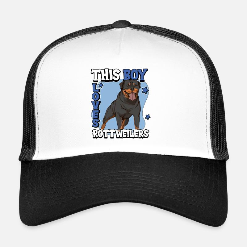 Rottweiler This Boy Loves Rottweilers Casquette trucker 