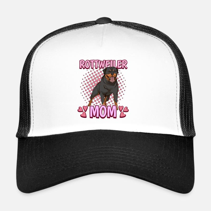 Rottweiler Mom - Trucker Cap - white/black