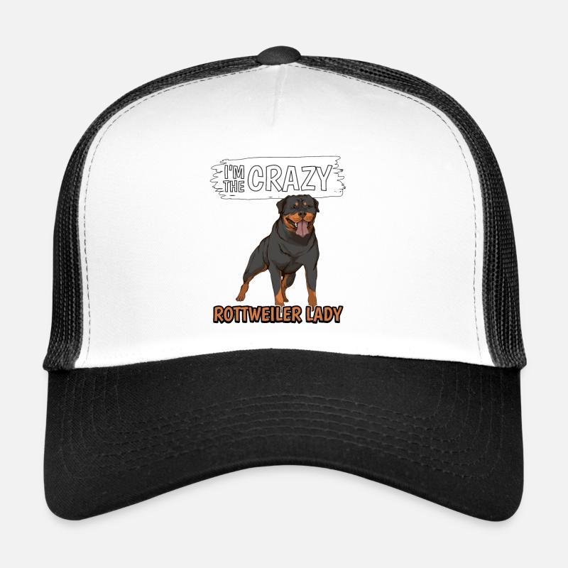Rottweiler I’m The Crazy Rottweiler Lady Casquette trucker 