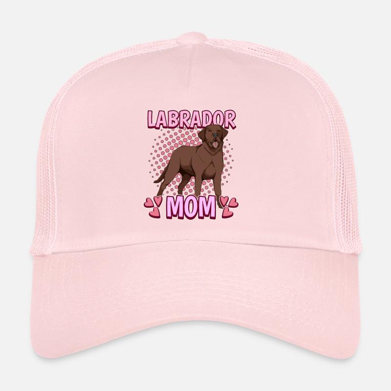 Brown Labrador Labbi Labrador Mom Trucker Cap