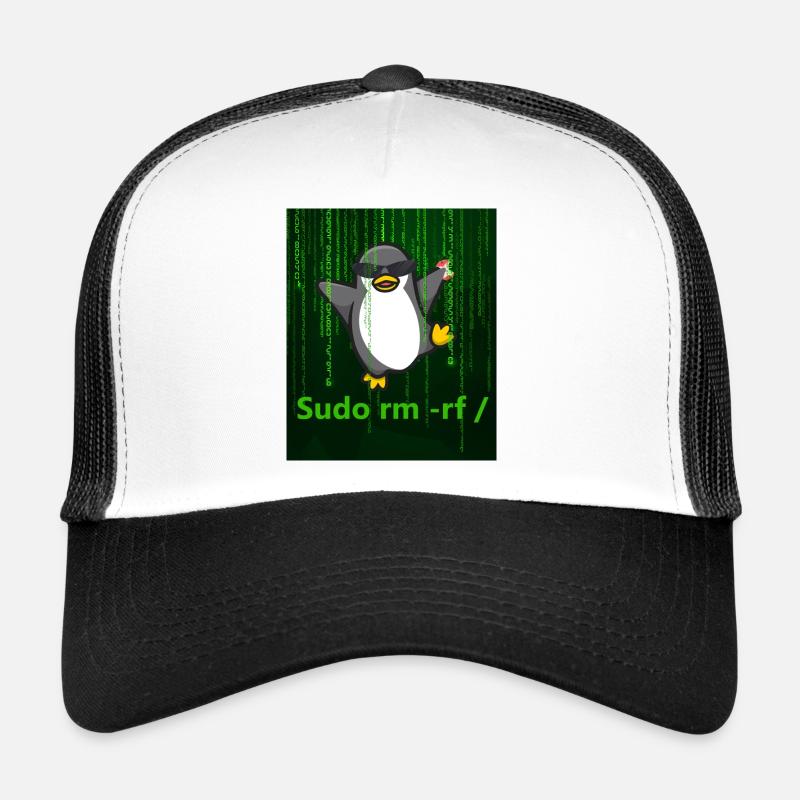 Pingouin Linux Sudo Casquette trucker 