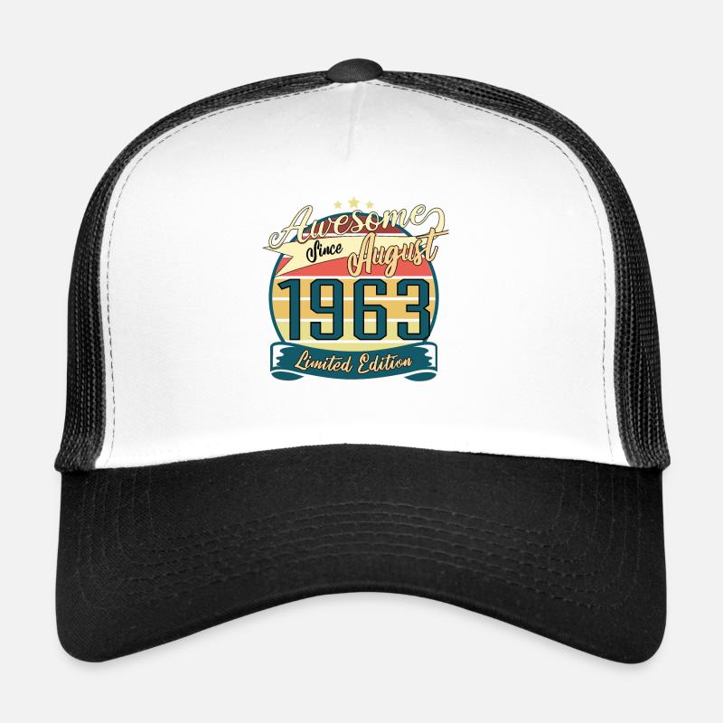 Août 1963 Retro Gechenkidee Casquette trucker 