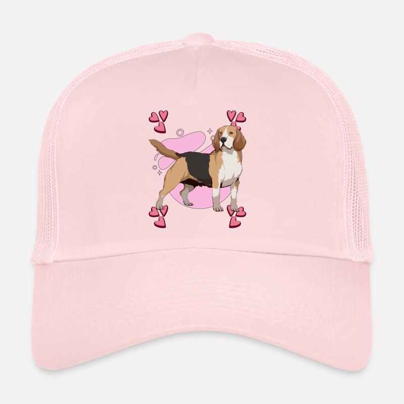Beagle Heart Design Casquette trucker 