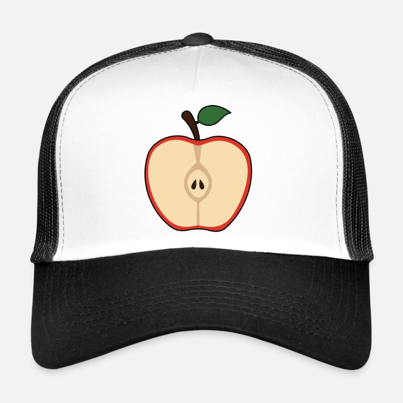 Apfel - Trucker Cap - Weiß/Schwarz
