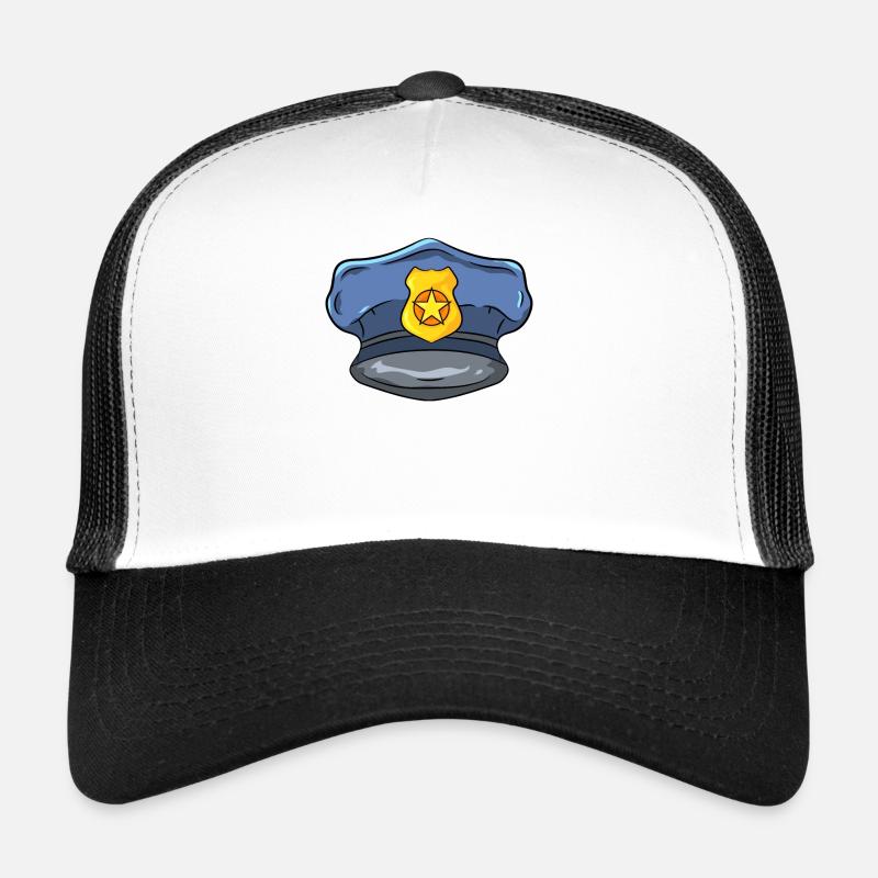 Polizist Polizei - Trucker Cap - Weiß/Schwarz