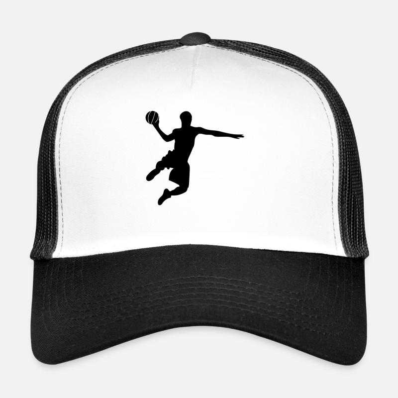 Basketteur basketteur - Casquette trucker  - blanc/noir