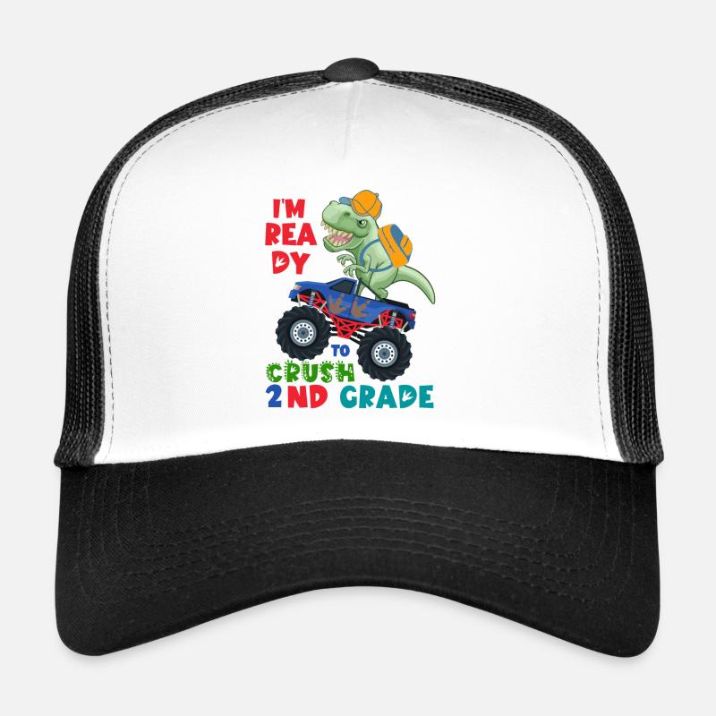Bereit, den Dinosaurier-Monstertruck der 2. Klasse zu zerschmettern Trucker Cap