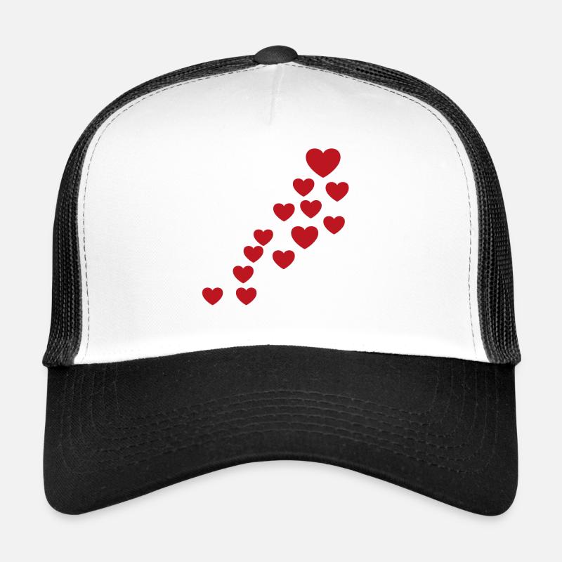 Rote Herzen Trucker Cap